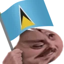 forsenSaintLucia emote for Discord