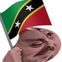 forsenSaintKittisAndNevis emote for Discord