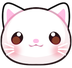 Cutewhitecat emote for Discord