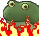 FrogeITSFINE emote for Discord
