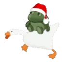 FrogeOnAGoose emote for Discord
