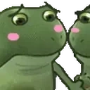 frogepetsmolhappyfroge emote for Discord