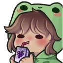 frogeSip emote for Discord