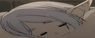 FrierenSleepWide emote for Discord