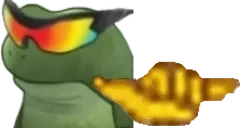 FrogeWickedCool emote for Discord