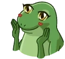 FrogBlush emote for Discord