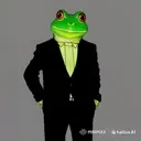 FrogGuyInBlackSuit2SteerR emote for Discord