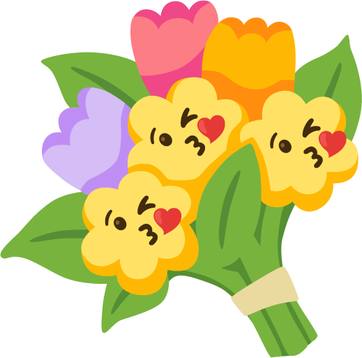 kissbouquet emote for Discord