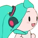 FumoMikuRun emote for Discord