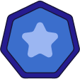 BlueStaffBadge emote for Discord