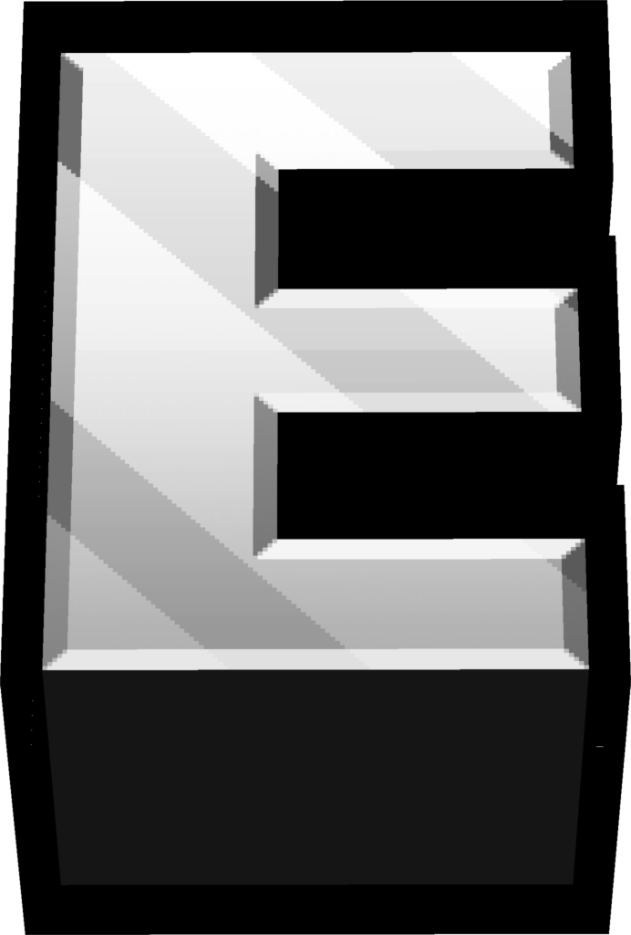 minecraft_letter_E emote for Discord