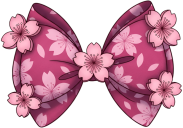 Pinkcherryblossomhairbow emote for Discord