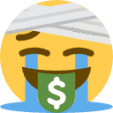 money_crine emote for Discord