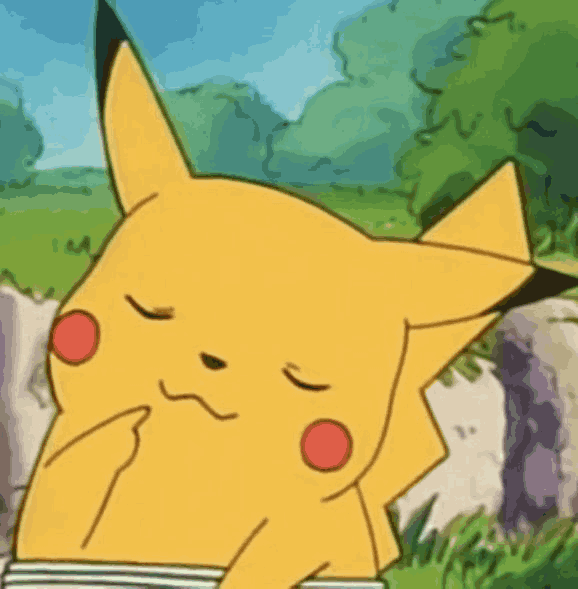 PikachuThinking emote for Discord
