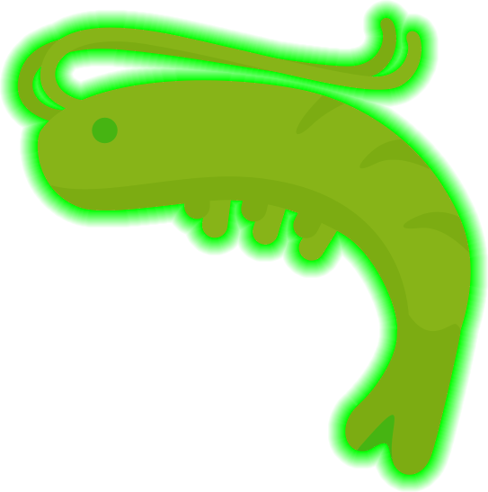 radioactivealienshrimp emote for Discord