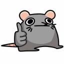 ThumbsUpRat emote for Discord