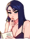 CaitlynReading emote for Discord