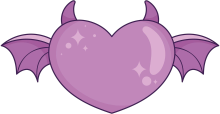 Purpledevilheart emote for Discord