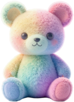 Rainbowplushbear emote for Discord