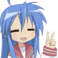 Konata_Peace emote for Discord