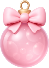 Pinkchristmasornament emote for Discord