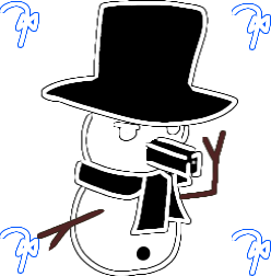 Snowman2025 emote for Discord