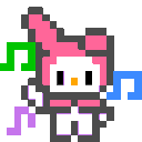 MyMelodyDANCE emote for Discord