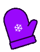 Purplechristmasgloves emote for Discord
