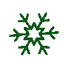 Darkgreensnowflake emote for Discord