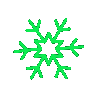 Lightgreensnowflake emote for Discord