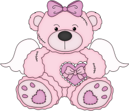 Pinkangelteddybear emote for Discord