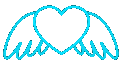 Lightblueangelheart emote for Discord