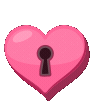 Pinkheartlock emote for Discord