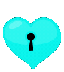 Lightblueheartlock emote for Discord