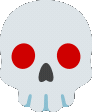 Skullglowingeyes emote for Discord