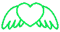 Lightgreenangelheart emote for Discord
