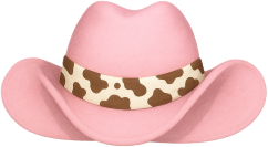 Pinkcow_hat emote for Discord