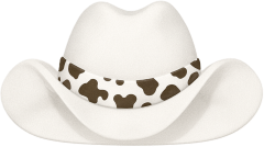 Whitecow_hat emote for Discord