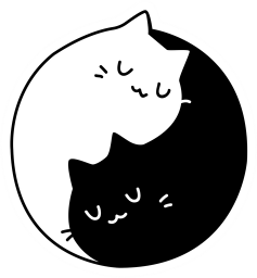 Blackwhitecats emote for Discord
