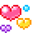 Hearts animated emote