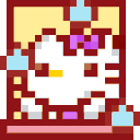 HelloKittySnowfall emote for Discord