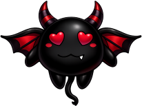 Blackreddevilemoji emote for Discord