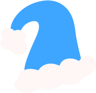 Santa_Blue emote for Discord