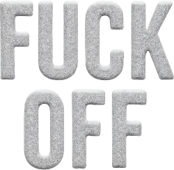 Fuckoffsnowtext emote for Discord