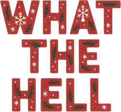 Christmaswhatthehelltext emote for Discord