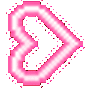 BoldPinkTiltedHeart emote for Discord