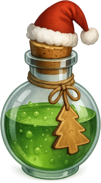 Greenchristmaspotion emote for Discord