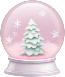 Pinksnowglobe emote for Discord