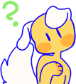 confuseddoggy_white emote for Discord