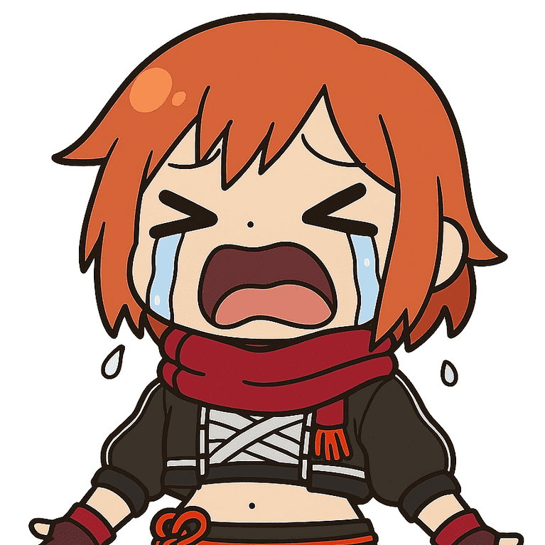 Hiyoricrying emote for Discord